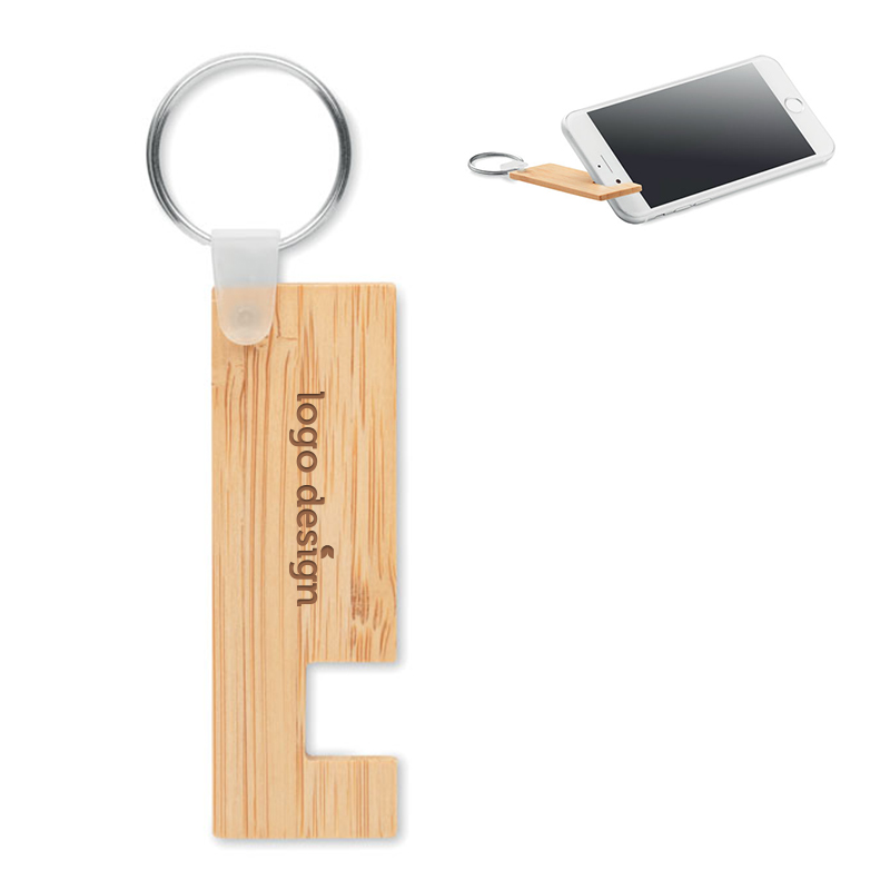 Bamboo keychain